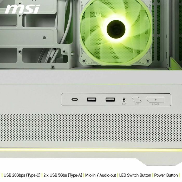 Boîtier ATX semi-tour MSI 306-7G28W21-JA4 Blanc 5