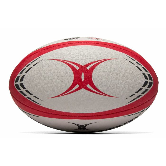 Ballon de Rugby Gilbert G-TR4000 Blanc 28 cm Rouge 2