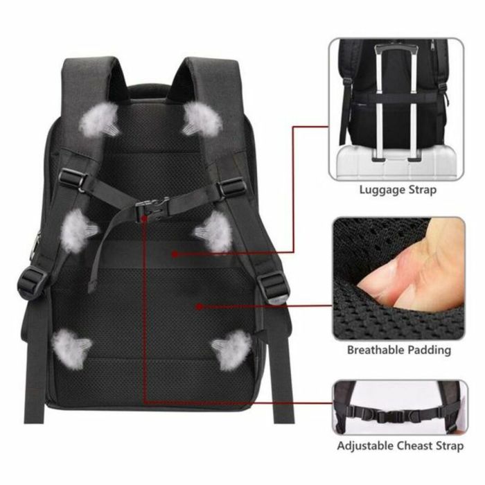 Sac à Dos pour Portable et Tablette avec Sortie USB Ewent EW2526 15,6" 1