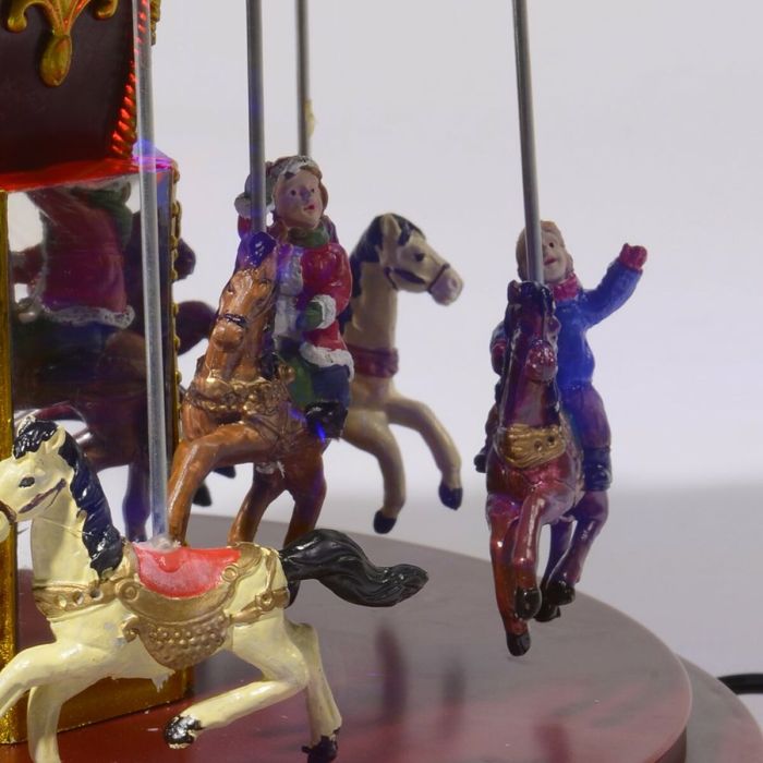 Décorations de Noël Lumineo Carrousel 24 x 24 x 25 cm Lumière Mouvement 1