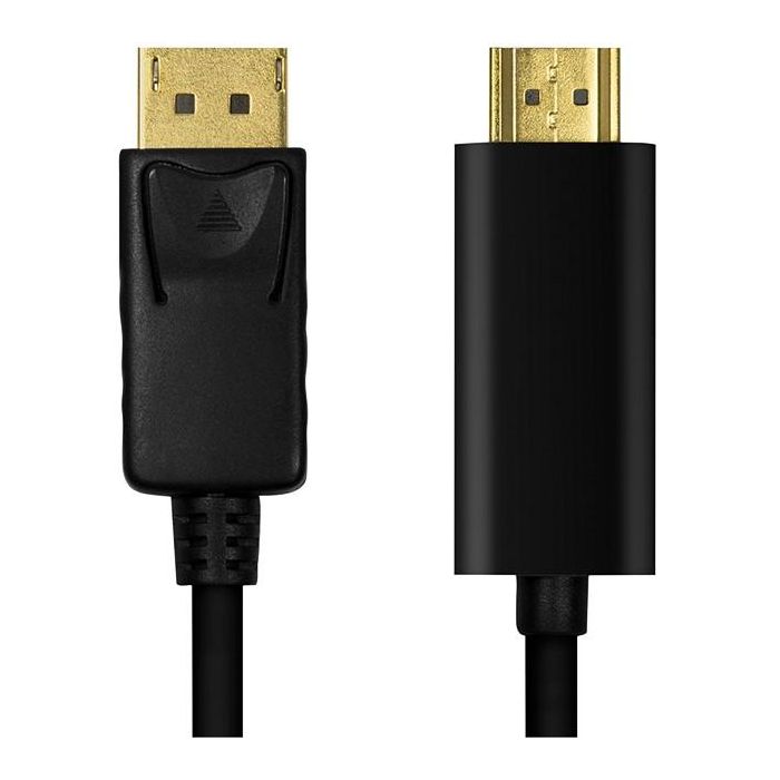 Logilink DisplayPort-Kabel DP 1.2 zu HDMI 1.4 3m black 1 Logilink DisplayPort-Kabel DP 1.2 zu HDMI 1.4 3m black 1