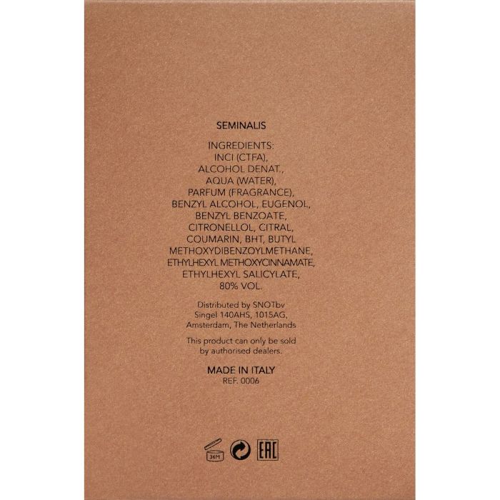 Parfum Unisexe Orto Parisi SEMINALIS 50 ml Seminalis 3