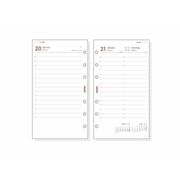 Recharge pour agenda Finocam OPEN R498 2026 9,1 x 15,2 cm 2 Recharge pour agenda Finocam OPEN R498 2026 9,1 x 15,2 cm 2