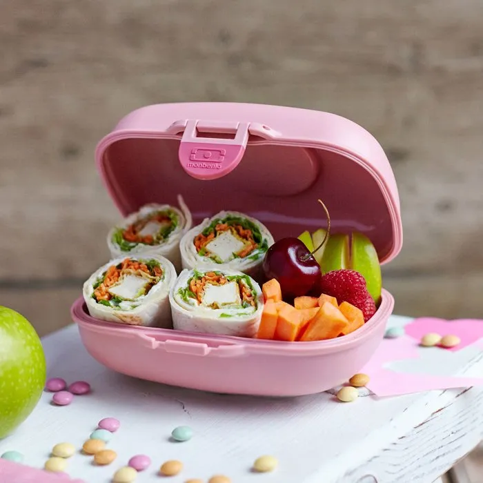 Monbento MB Gram Boîte à Goûter Snack Box Hermétique - 600 ml, Rose Blush, Sans BPA, Personnalisable - Garantie à vie