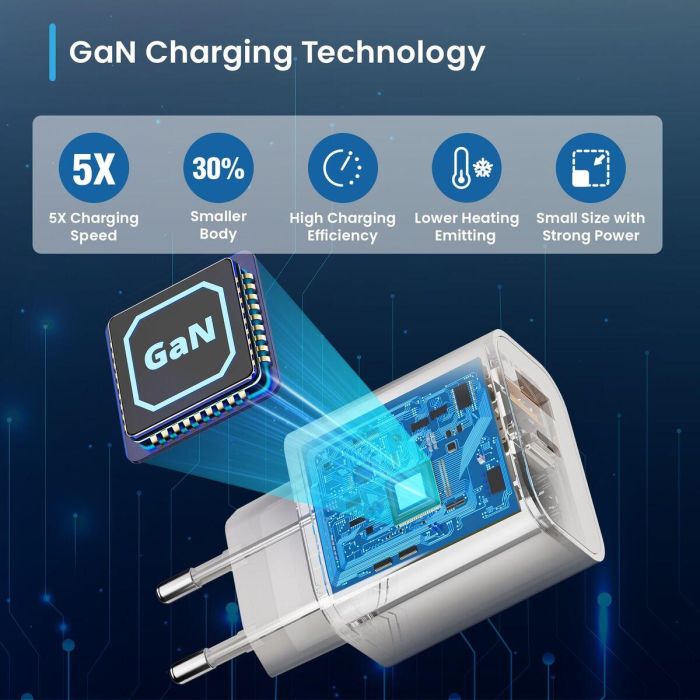 Chargeur mural Ewent EW1318 Blanc 20 W 4 Chargeur mural Ewent EW1318 Blanc 20 W 4