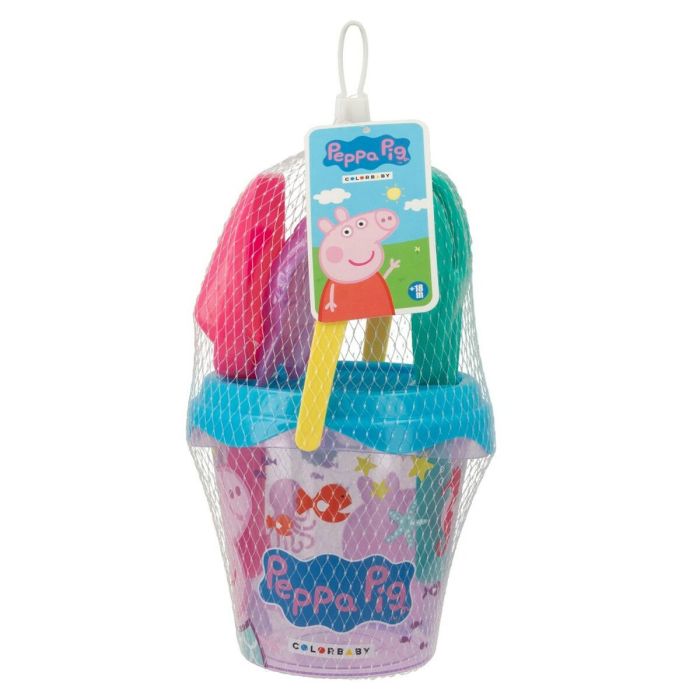 Set de jouets de plage Peppa Pig 14 x 12,5 x 14 cm (24 Unités) 1