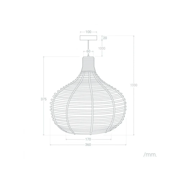Ibb Lampe Suspendue "Ibb" SKD-P80023 avec Câble de Longueur Ajustable, Design Unique pour Intérieurs 6 Ibb Lampe Suspendue "Ibb" SKD-P80023 avec Câble de Longueur Ajustable, Design Unique pour Intérieurs 6