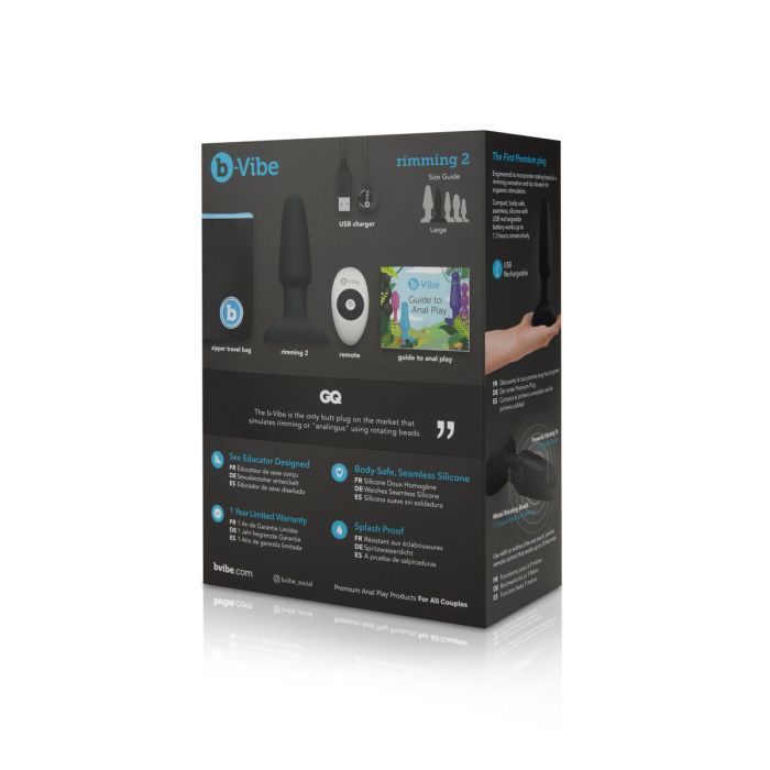 Plug anal avec télécommande B-Vibe 5858070000 Noir 2