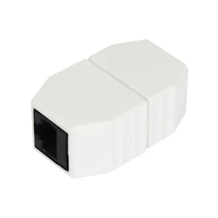 ALLNET TP-TP Kupplung CAT6A Buchse 1:1 8-pol. RJ45 magnetische Sicherungskupplung Abwurfbuchse PoE fähig bis zu 10GBit 1