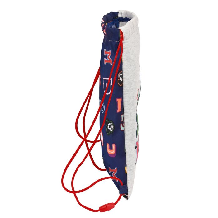Sac à dos serré par des ficelles Mickey Mouse Only One Blue marine 26 x 34 x 1 cm 3