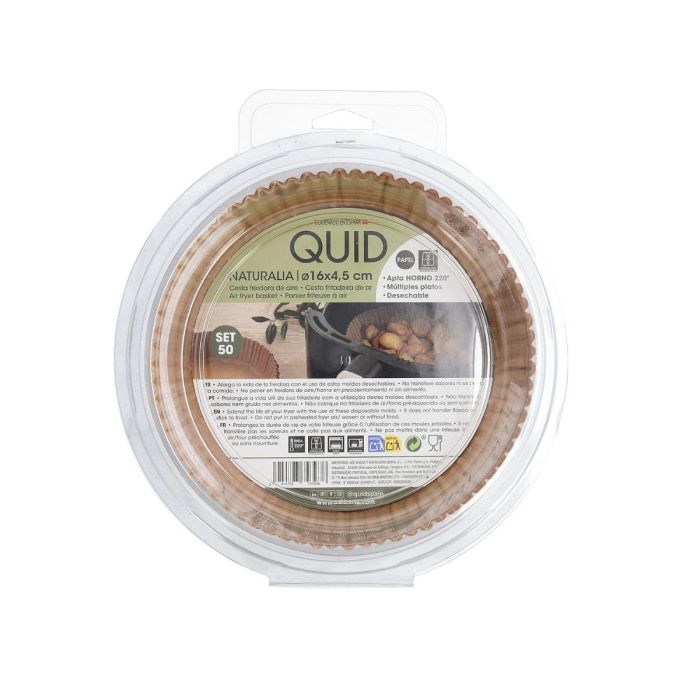 50 Cestas Desechables Papel Redondas Naturalia Quid 16x4,5 cm 4 50 Cestas Desechables Papel Redondas Naturalia Quid 16x4,5 cm 4