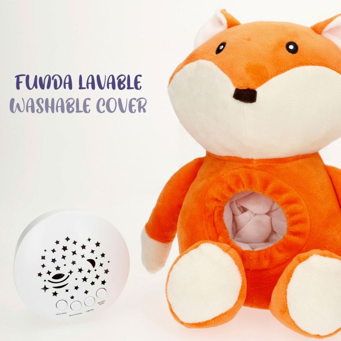 Peluche Projecteur LED Colorbaby Tissu Peluche Plastique 25 x 27 x 13 cm (4 Unités) 4