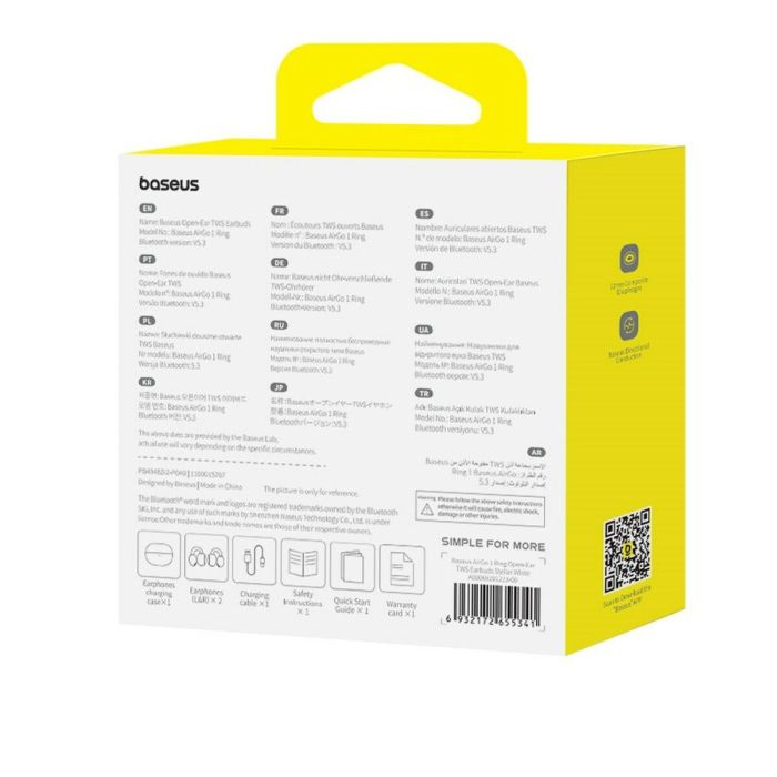 Casques avec Microphone Baseus A00069201223-00 Bleu Blanc 2