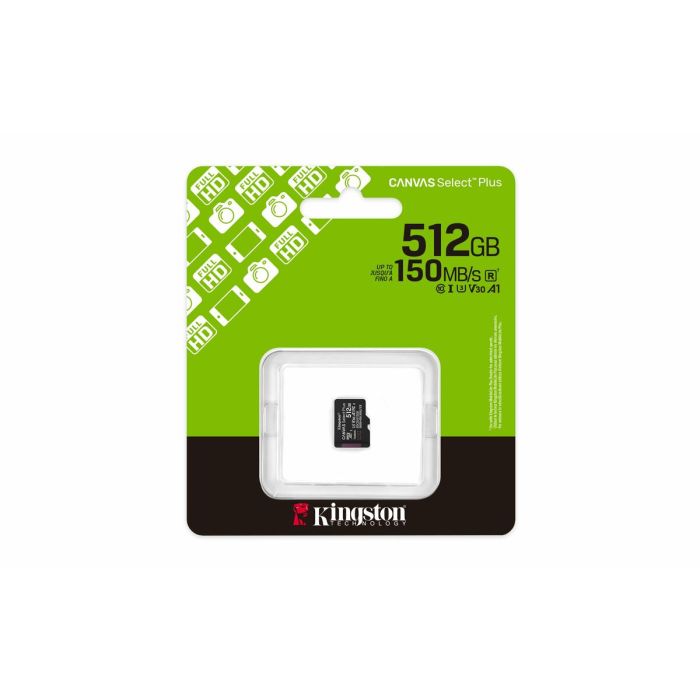 Carte Mémoire Micro SD avec Adaptateur Kingston SDCS3/512GBSP 512 GB 4