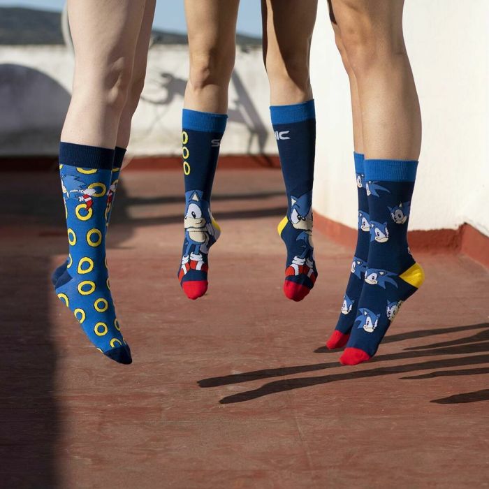 Chaussettes Sonic Bleu foncé 1 Chaussettes Sonic Bleu foncé 1