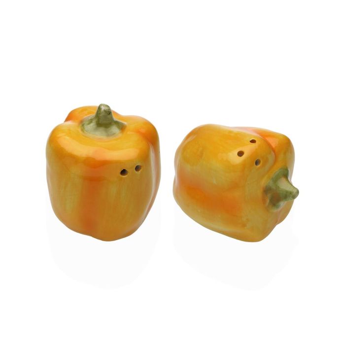 Salière et Poivrière Versa Céramique Dolomite Poivrons 7 X 5,8 X 5,8 CM 0 Salière et Poivrière Versa Céramique Dolomite Poivrons 7 X 5,8 X 5,8 CM 0