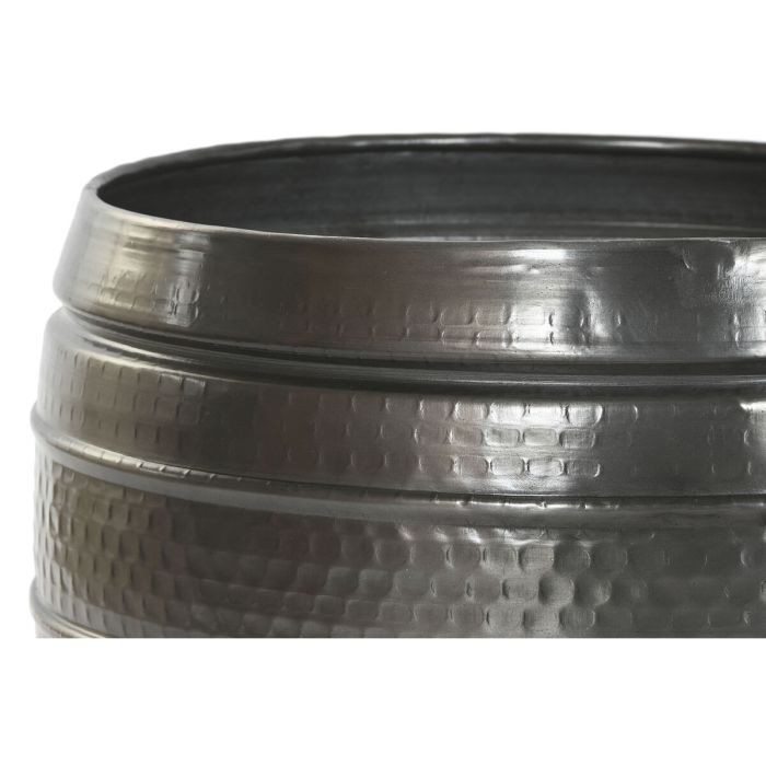 Cache-pot Home ESPRIT Gris Aluminium Moderne 41 x 41 x 40 cm 40 x 40 x 40,5 cm (3 Pièces) 2 Cache-pot Home ESPRIT Gris Aluminium Moderne 41 x 41 x 40 cm 40 x 40 x 40,5 cm (3 Pièces) 2