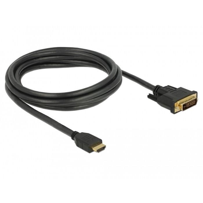 DELOCK HDMI zu DVI 24+1 Kabel bidirektional 2 m 1