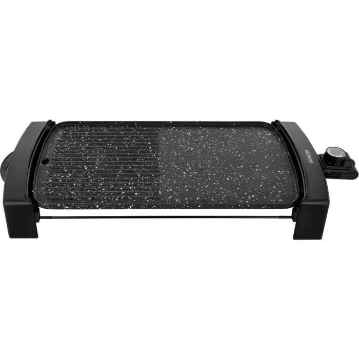 Sencor SBG 104BK - Gril électrique, surface 44 x 25 cm, revêtement granit, bac d'égouttage amovible, contrôle température réglable, idéal grillades saines Sencor SBG 104BK - Gril électrique, surface 44 x 25 cm, revêtement granit, bac d'égouttage amovible, contrôle température réglable, idéal grillades saines