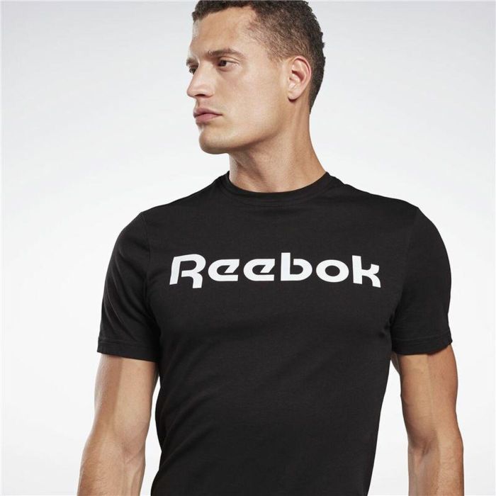 T-shirt à manches courtes homme Reebok Graphic Series Linear Logo Noir 9