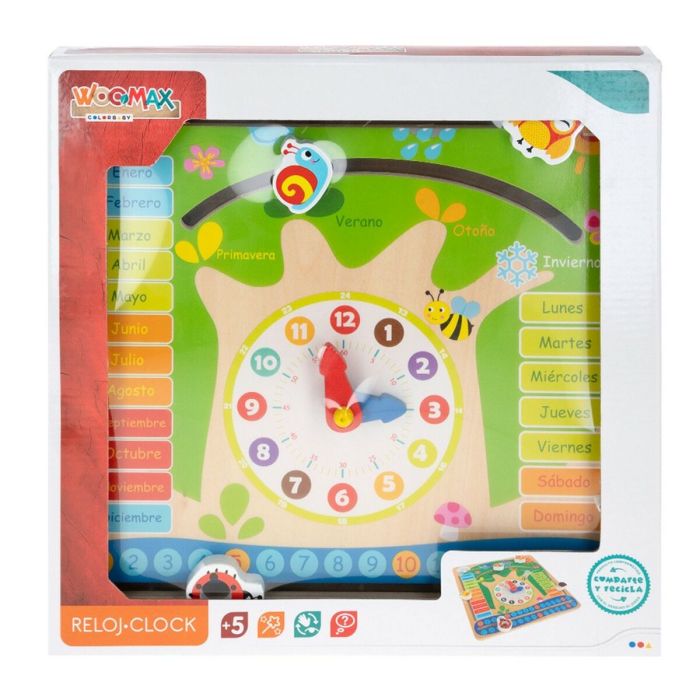Jouet Educatif Colorbaby Calendrier 30 x 30 x 3 cm (6 Unités) 1 Jouet Educatif Colorbaby Calendrier 30 x 30 x 3 cm (6 Unités) 1