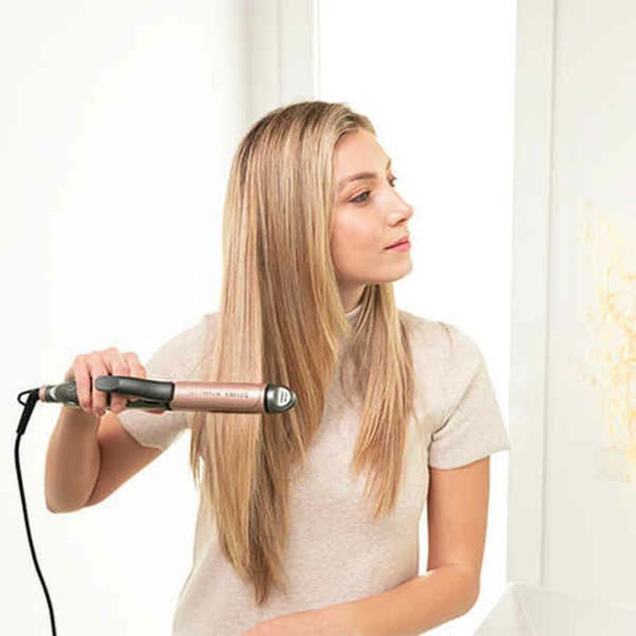 Fer à Lisser en Céramique Cecotec Bamba RitualCare 1000 2in1 Noir/Rose Blanc 82 W 1