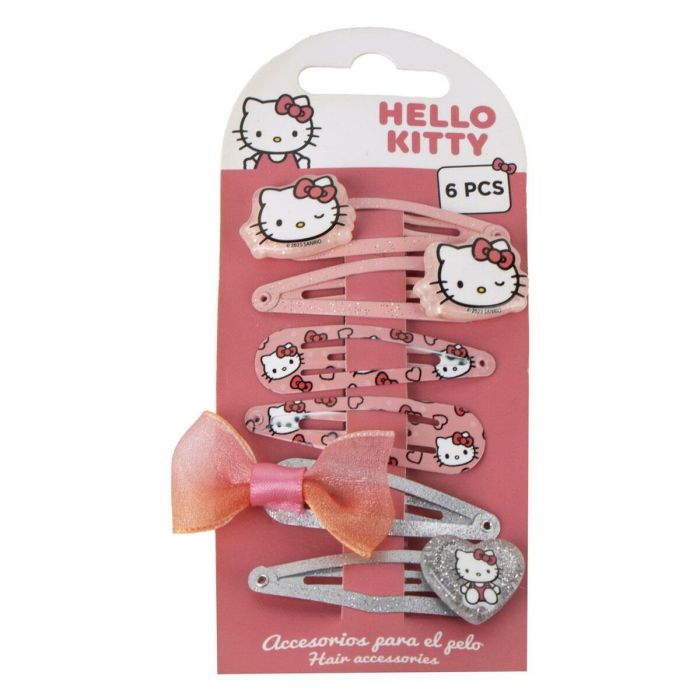Pinces à cheveux Hello Kitty Rose