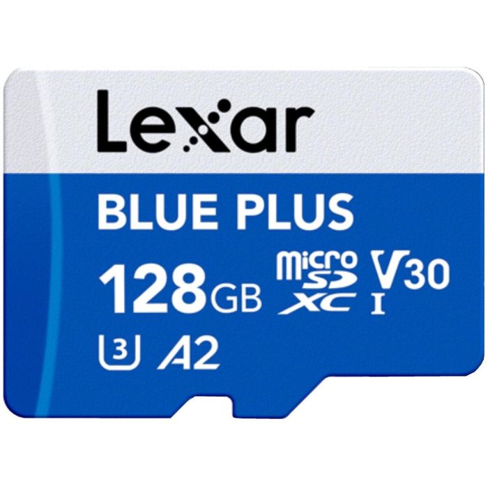 Carte Mémoire Micro SD avec Adaptateur Lexar LMSBLPL128G-BNANG 128 GB Carte Mémoire Micro SD avec Adaptateur Lexar LMSBLPL128G-BNANG 128 GB