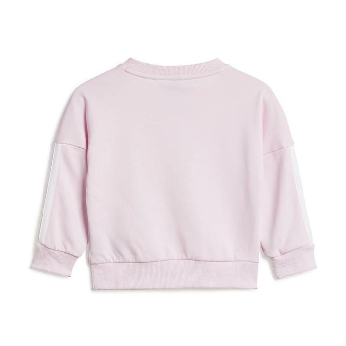 Ensemble de Sport pour Bébé Adidas 3 Bandas French Terry Jogger Rose 5