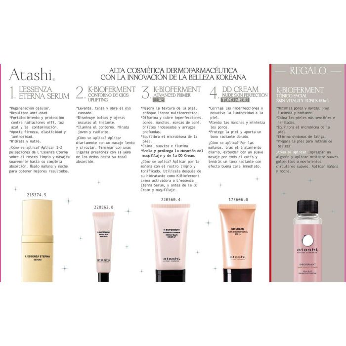 Set de cosmétique Atashi EFECTO PEARL SKIN 360º 6 Pièces 2 Set de cosmétique Atashi EFECTO PEARL SKIN 360º 6 Pièces 2
