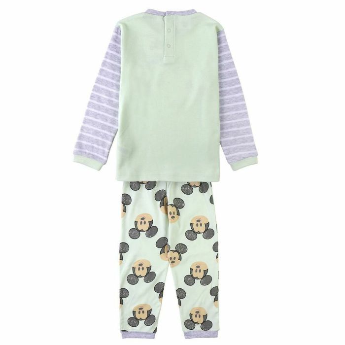 Pyjama Enfant Mickey Mouse Rose Vert Gris 3