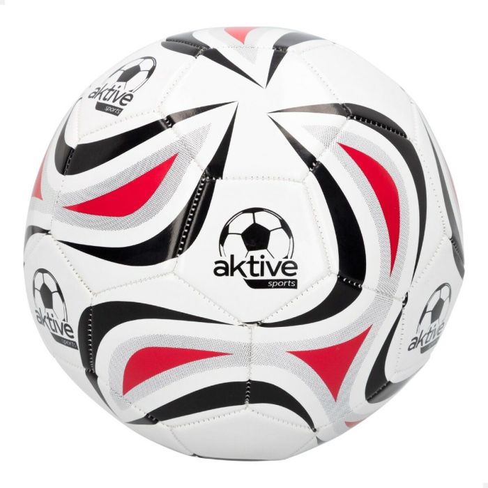 Ballon de Football Aktive 5 Ø 22 cm Blanc PVC (12 Unités) 1