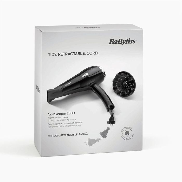 Babyliss Séchoir D374De Avec Support De Câble Automatique 2000 W 1 Unité 1 Babyliss Séchoir D374De Avec Support De Câble Automatique 2000 W 1 Unité 1