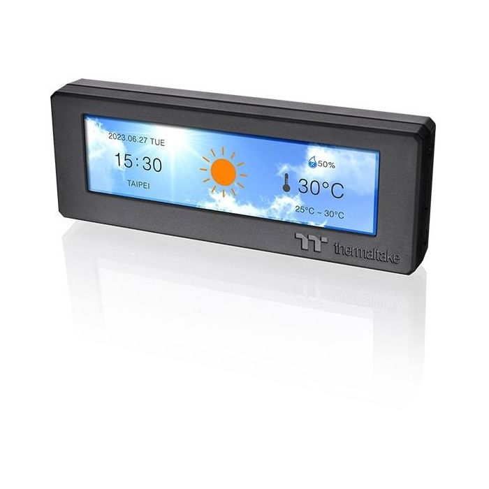 Thermaltake AC-073-OO1NAN-A1 Kit Ecran LCD Universel 3.9 Pouces Noir pour Tour 300 et Ceres 330 - 120.5 x 44 x 18 mm