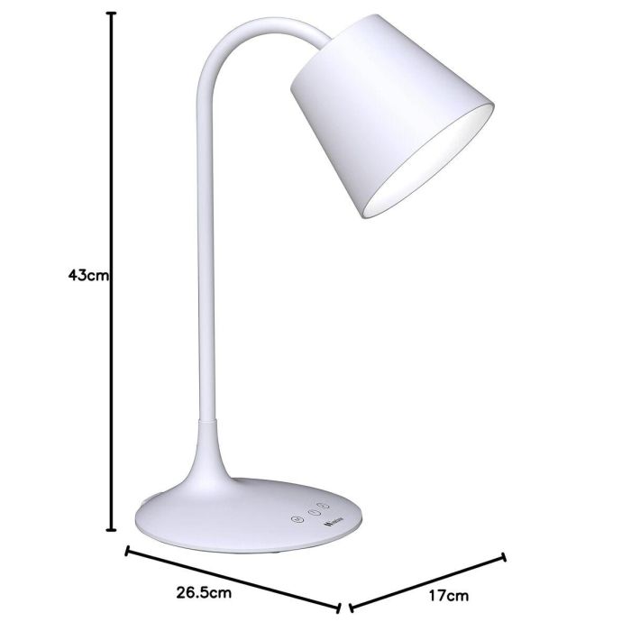 Lampe de bureau Muvit MIOLAMP004 Blanc 6 W Wi-Fi (1 Unité) 7