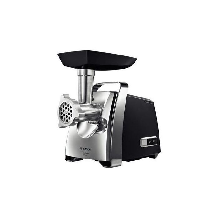 Bosch MFW67440 Hachoir à Viande 700W Noir avec Pieds Antidérapants, Acier Inoxydable, Bouchon à Saucisse et Plateau de Rangement Bosch MFW67440 Hachoir à Viande 700W Noir avec Pieds Antidérapants, Acier Inoxydable, Bouchon à Saucisse et Plateau de Rangement