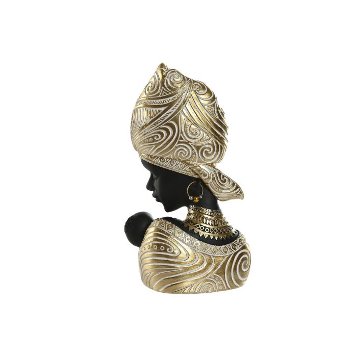 Figurine Décorative Home ESPRIT Blanc Noir Doré Africaine 15 x 9 x 25 cm (2 Unités) 1 Figurine Décorative Home ESPRIT Blanc Noir Doré Africaine 15 x 9 x 25 cm (2 Unités) 1