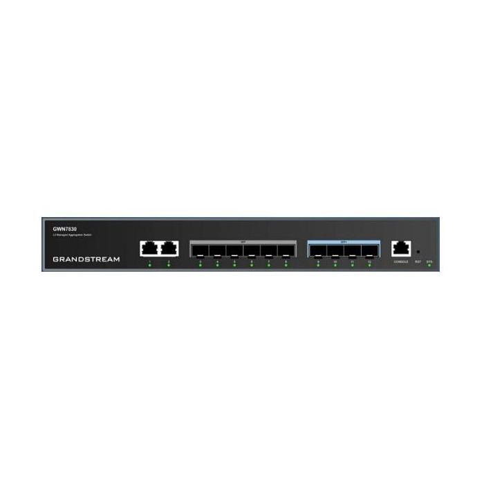 6+4P Grandstream GWN7830, 6x Gigabit ports, 4x SFP+, Layer-3-Aggregations-Switches
