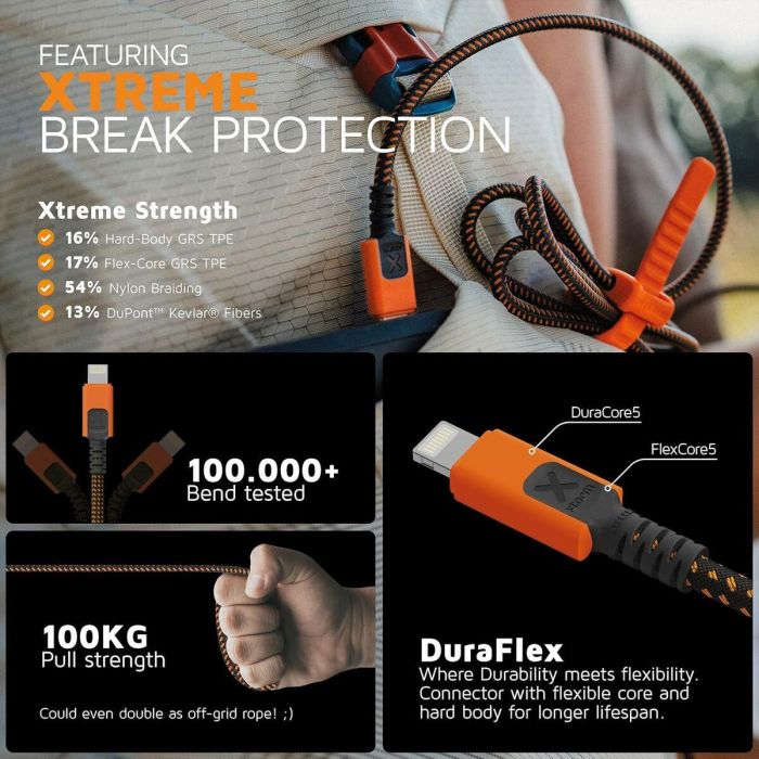 Câble USB Xtorm CXX2001 Orange 5