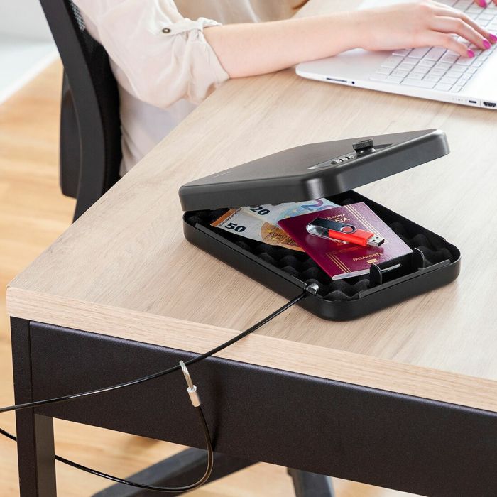 Coffre-Fort Portable avec Câble de Sécurité Prisaven InnovaGoods 0 Coffre-Fort Portable avec Câble de Sécurité Prisaven InnovaGoods 0