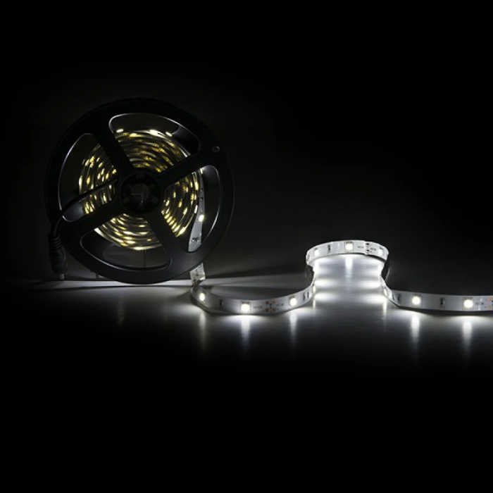 Bande LED SMD5050 36W 2100Lm 6000K CRI85 12VDC x5M Blanc Froid [PL219007W] - 40000H 2