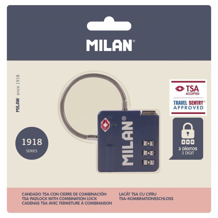 Serrure à combinaison Milan Métal 7 Serrure à combinaison Milan Métal 7