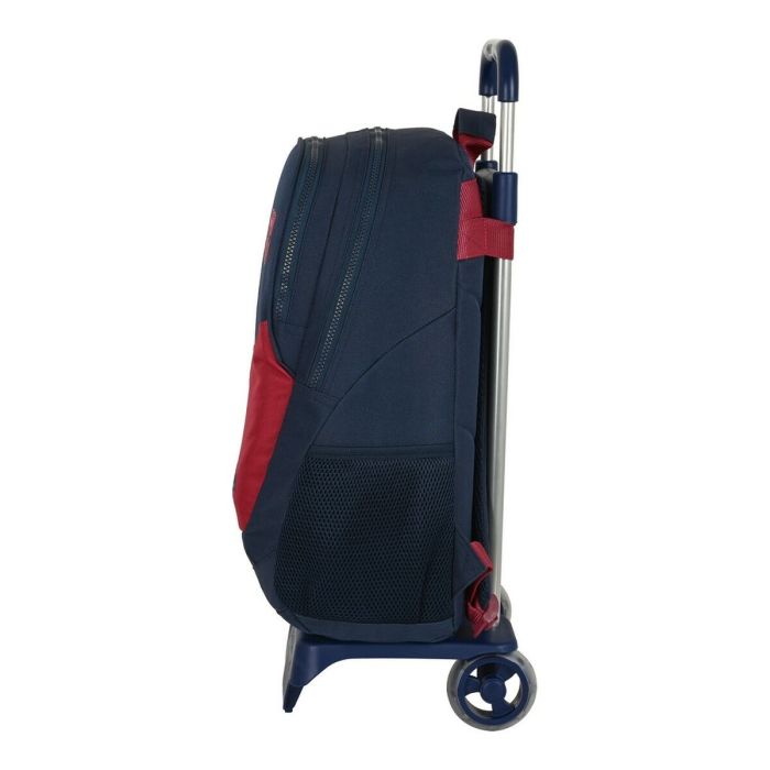 Cartable à roulettes F.C. Barcelona Corporativa Bleu Bordeaux 32 x 44 x 16 cm 1