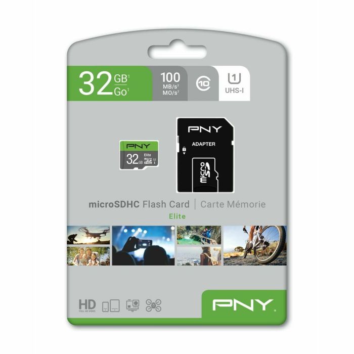 Carte Mémoire SDHC PNY P-SDU32GU185GW-GE 32 GB 6