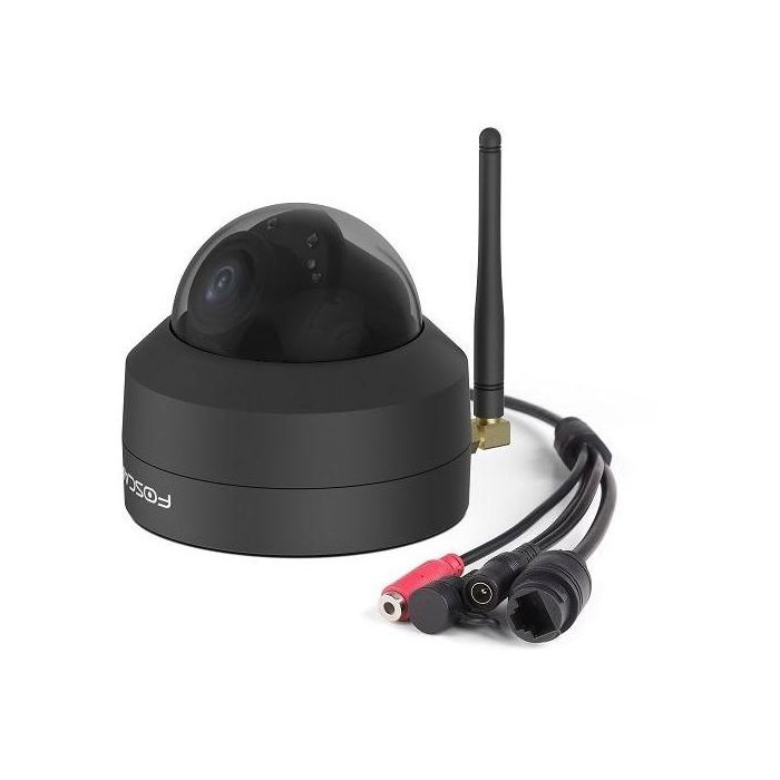 Foscam D4Z Caméra de sécurité IP PTZ 4 MP Bulbe pour intérieur et extérieur WiFi vision nocturne 20m Noir