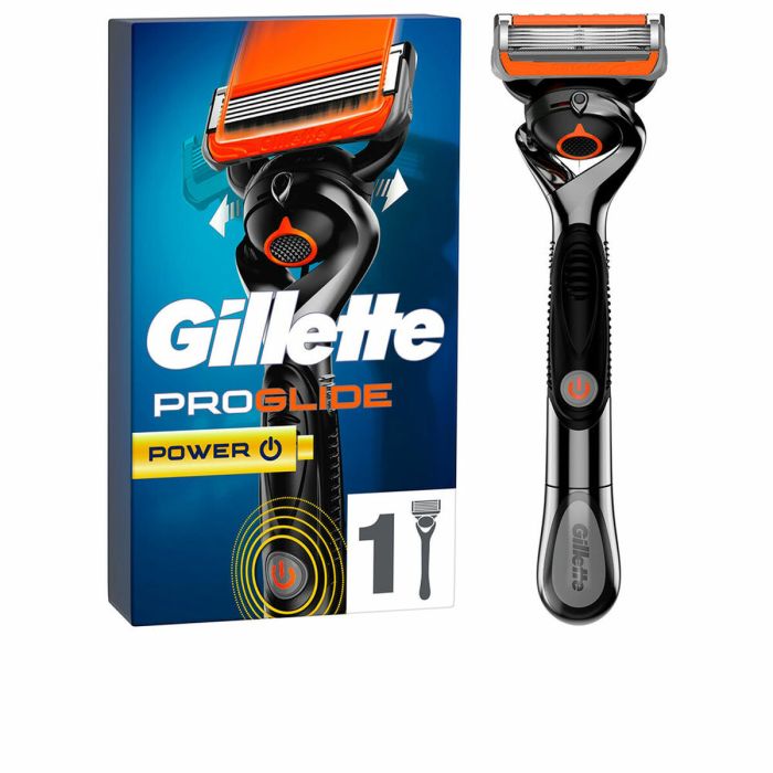 Gillette Rasoir Fusion Proglide Power 5 Lames Technologie Power Pour Homme + 1 Recharge