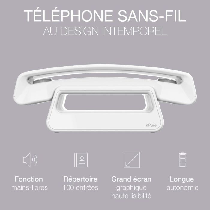 Téléphone Sans Fil Alcatel ATL1428162 Blanc 6 Téléphone Sans Fil Alcatel ATL1428162 Blanc 6