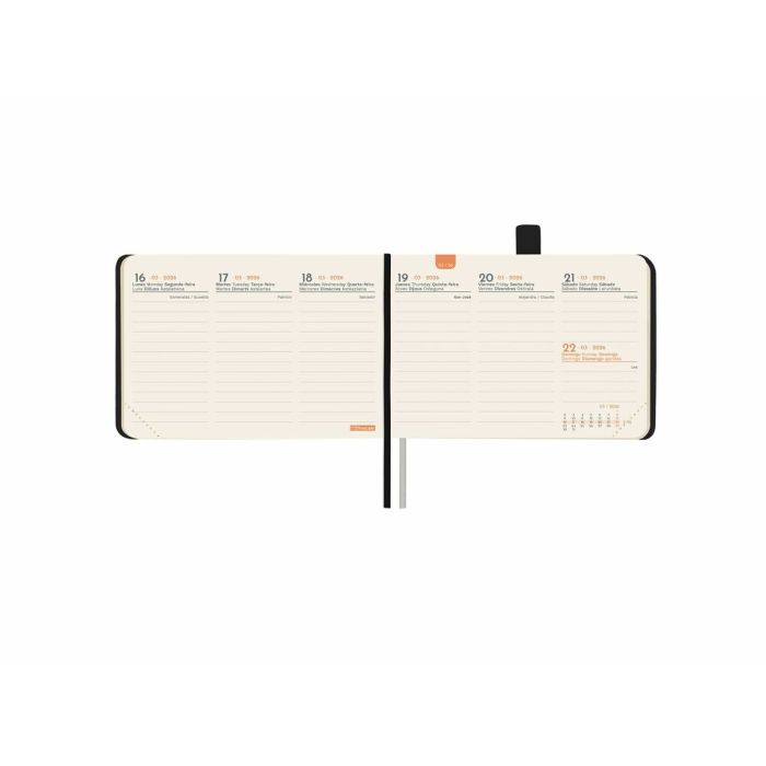 Agenda Finocam MÍNIMAL TEXTURA Noir Mini 10,4 x 7,3 cm 2026 4
