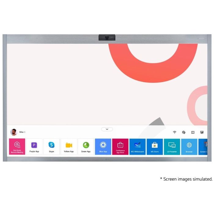 LG One:Quick Works 55CT5WJ-B Konferenz Touch Display 139 cm (55"") 1