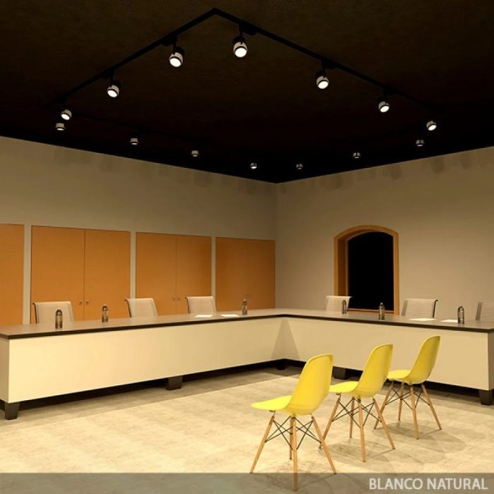 Leilani PL-218041-W-W Foco de Carril LED 20W 1800Lm 4200K Monofásico 40.000H Blanc 4